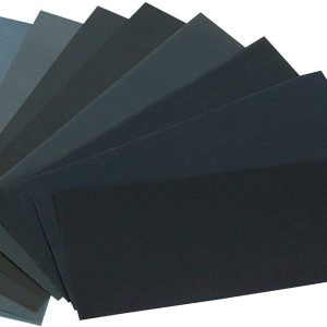 HSYMQ 24PCS Sand Paper Variety Pack Sandpaper 12 Grits Assorted for Wood Metal Sanding, Wet Dry Sandpaper 120/150/180/240/320/400/600/800/1000/1500/2500/3000 Grit
