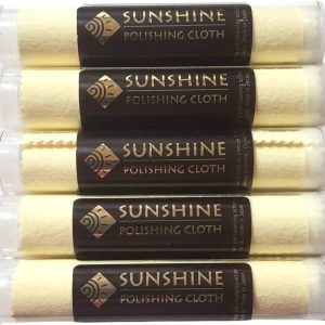 Sunshine 5 Polishing Cloths Jewelry Cleaner Tube Silver Brass Gold Copper